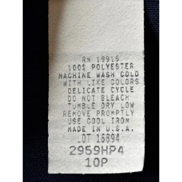 Nancy II Vintage Navy Blue White Pleated Skirt Suit Set Nautical Preppy 10P - Picture 8 of 14